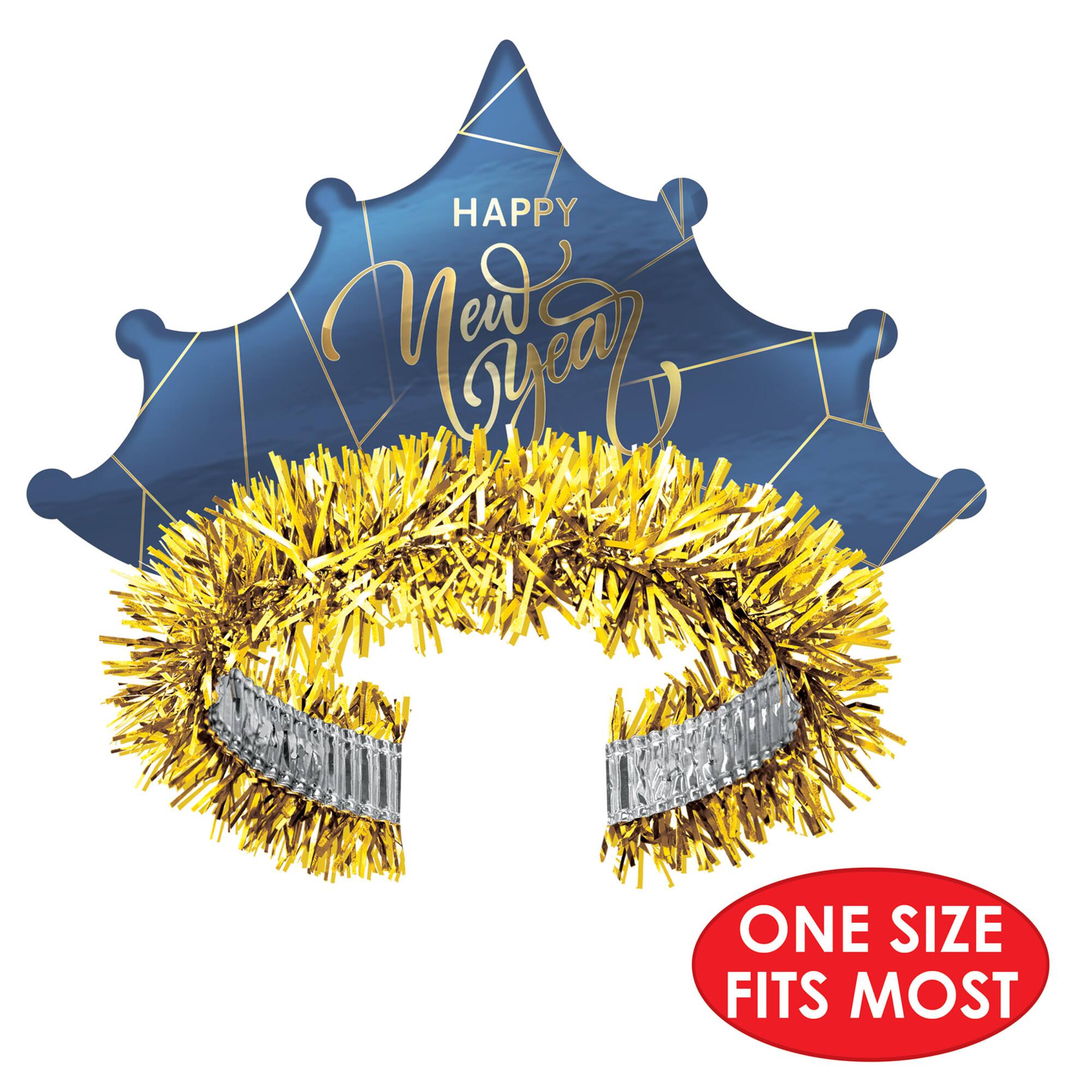 Beistle Adult Midnight Blue New Year Tiaras, 50ct.